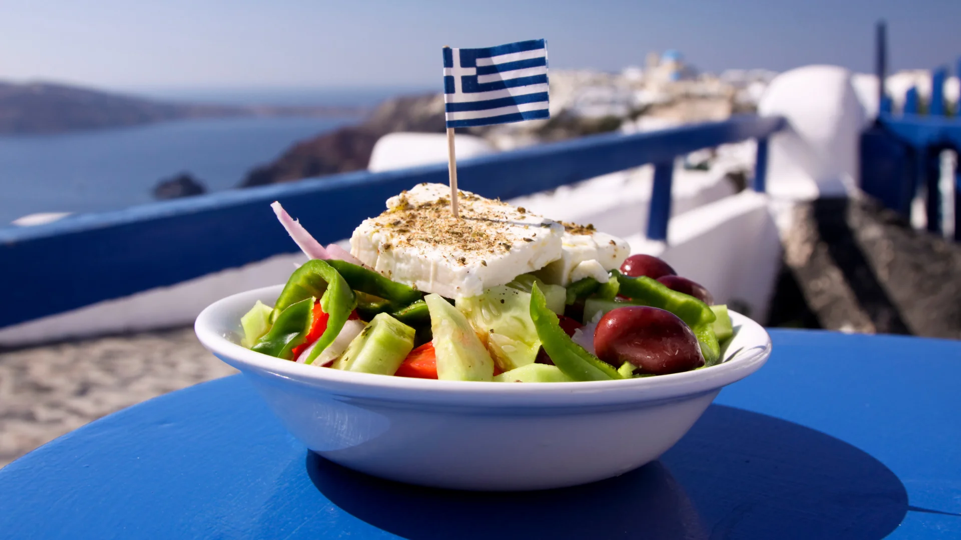 A Greek salad