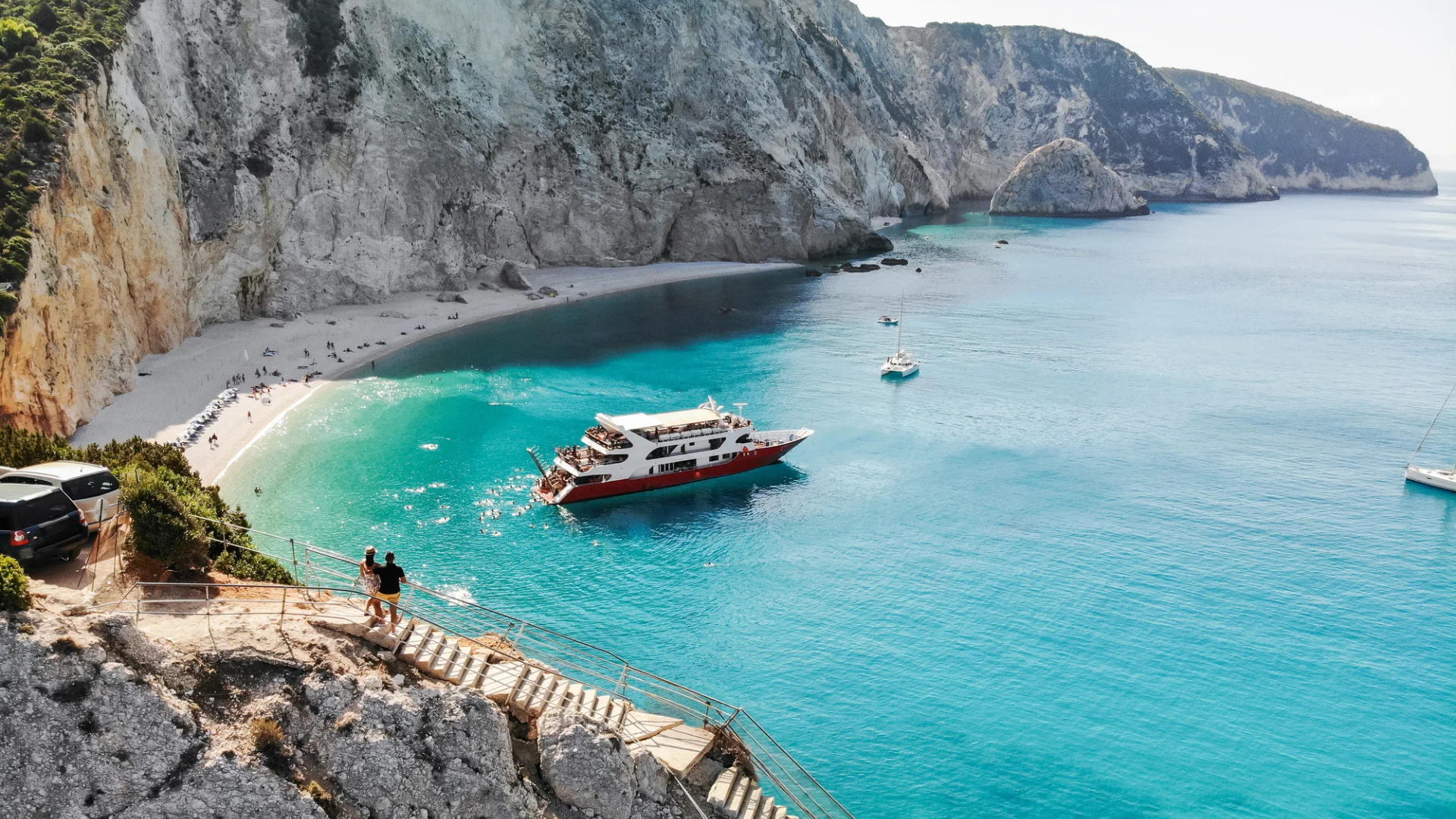 Amazing Egremni Beach In Lefkada