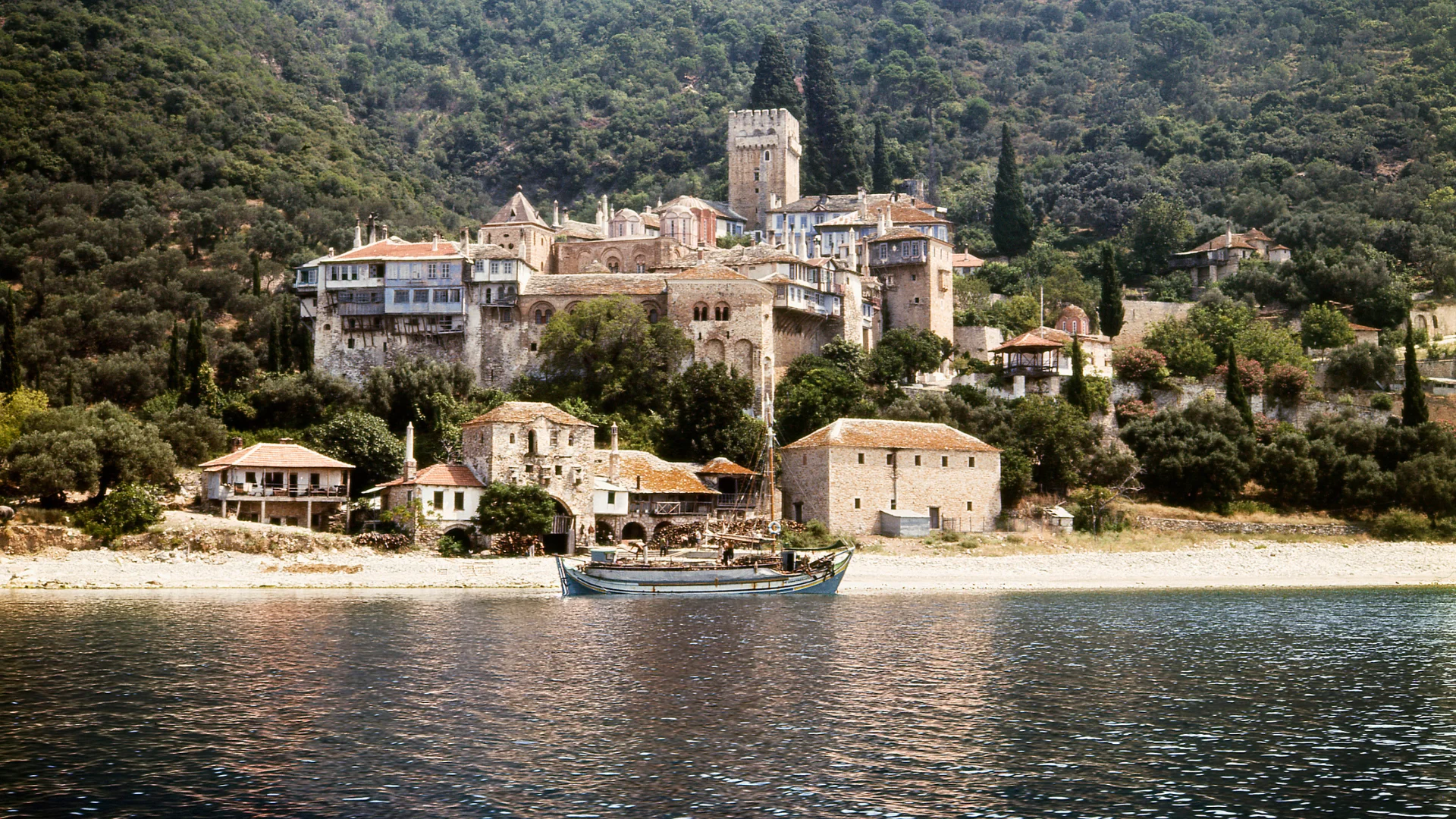 Ancient Dochiariou monastery, Mount Athos, Halkidiki