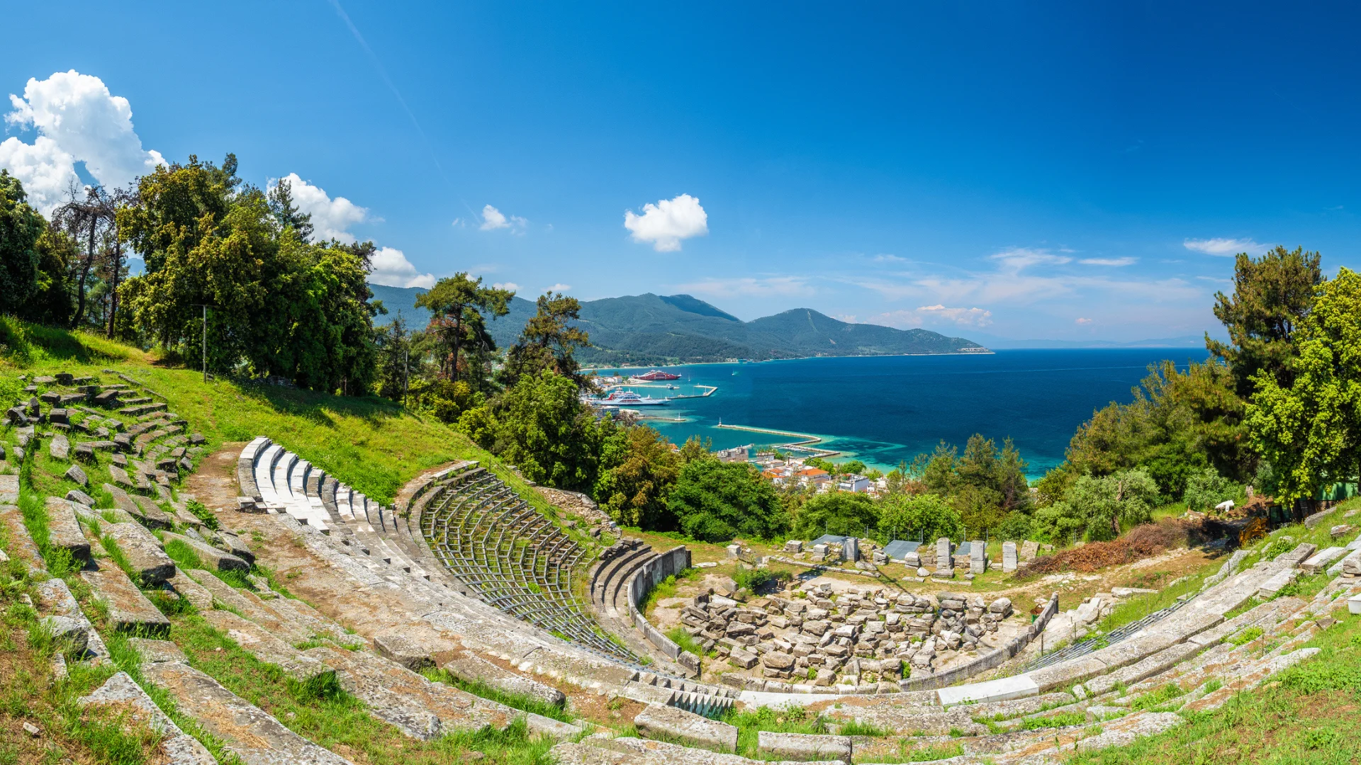 Ancient Theater on Thassos in Greece