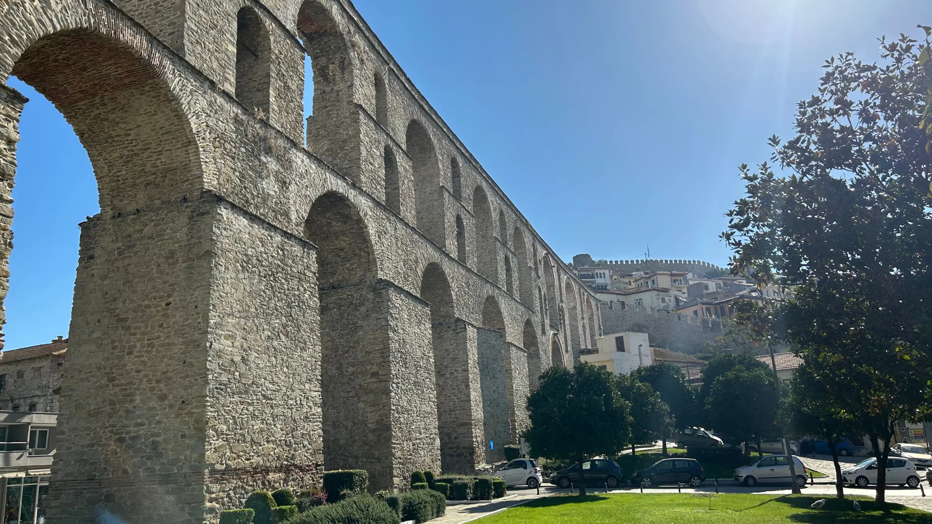 Beautiful Aqueduct in Kavala