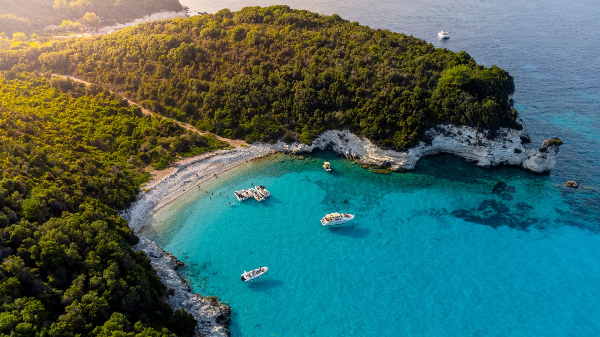 Beautiful Antipaxos island near Corfu