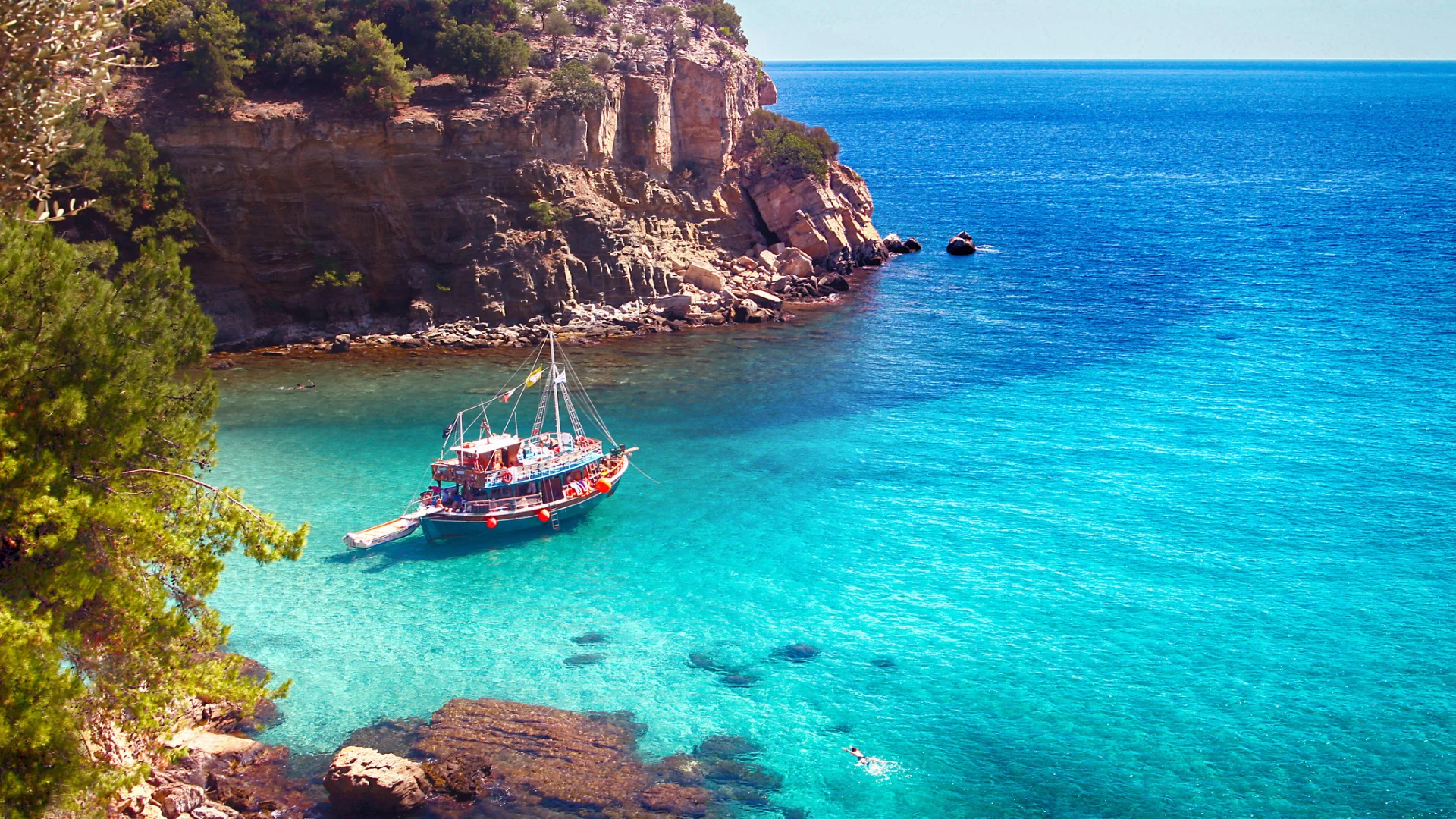 Beautiful sea around Thassos