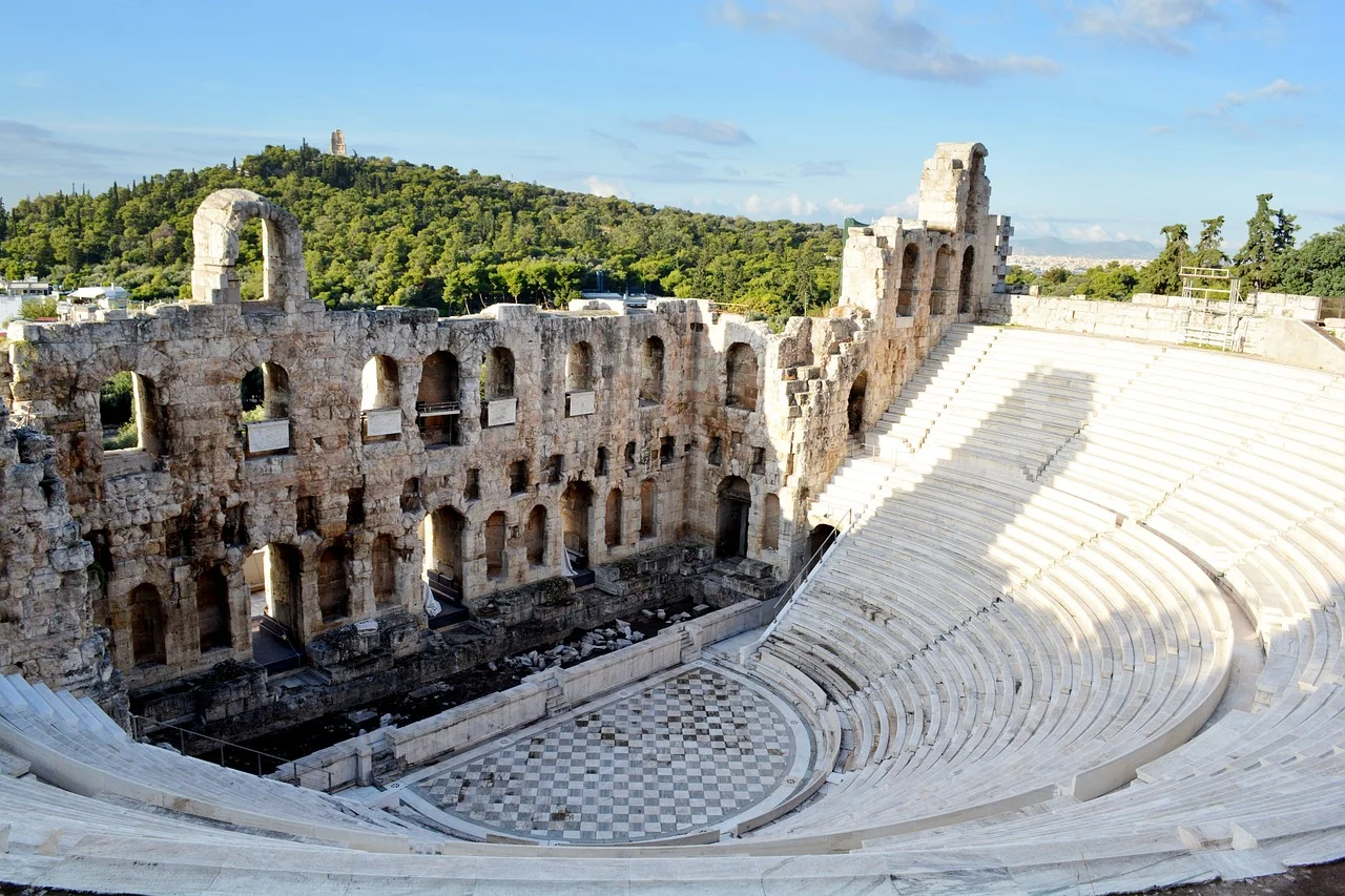 Famous ancient Theater in Athens