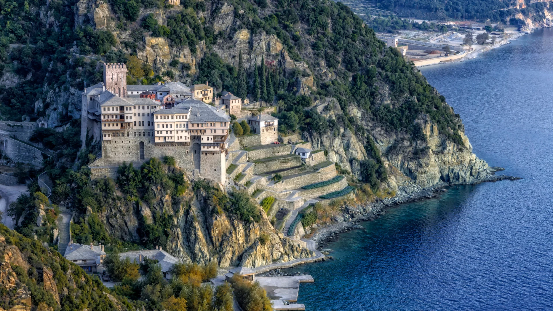 Monastery of Dionysiou in Halkidiki, Mount Athos