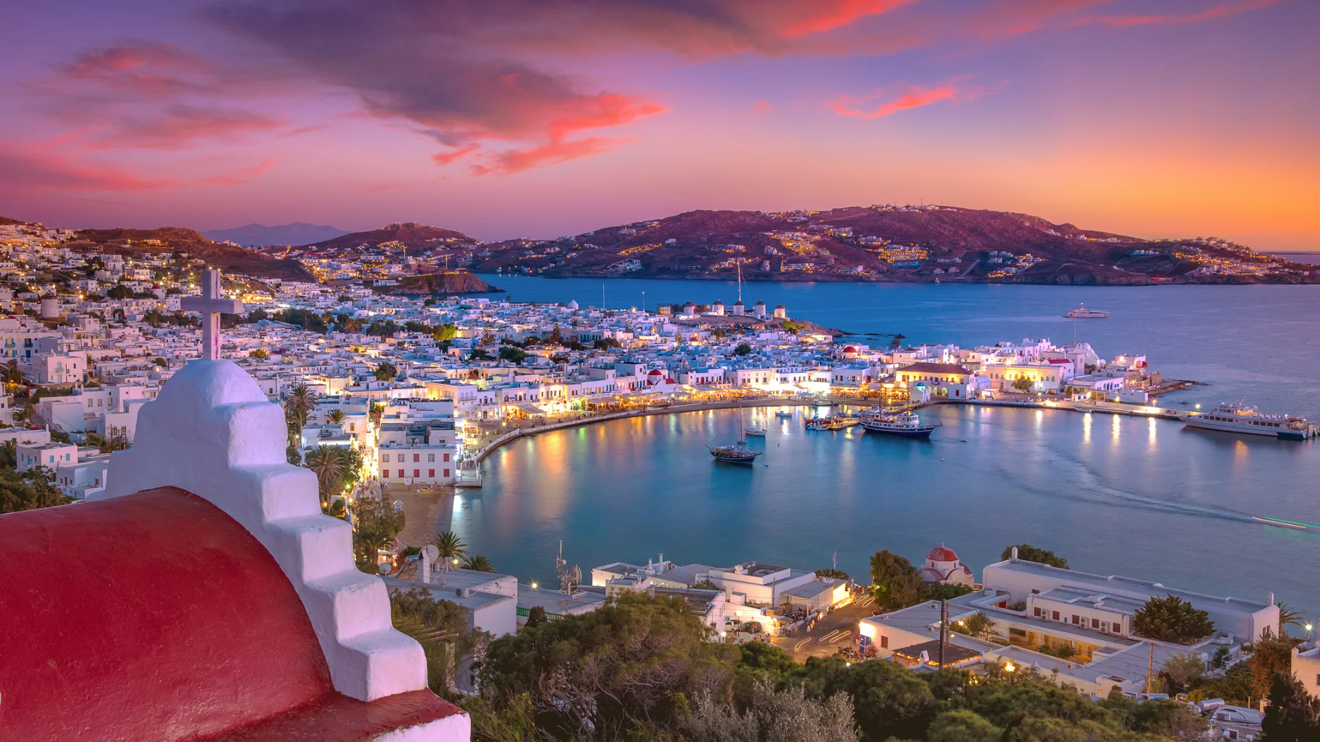 Mykonos by night