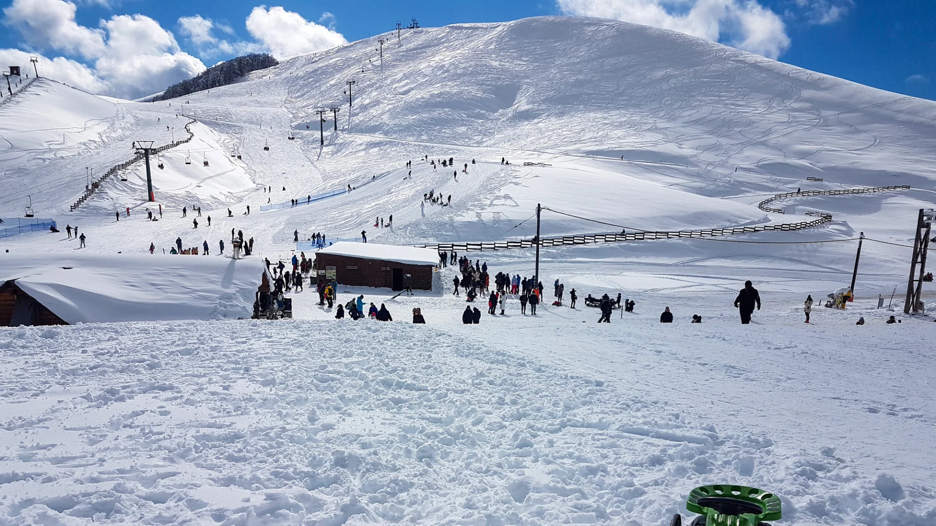 Ski in anilio metsovo in Greece