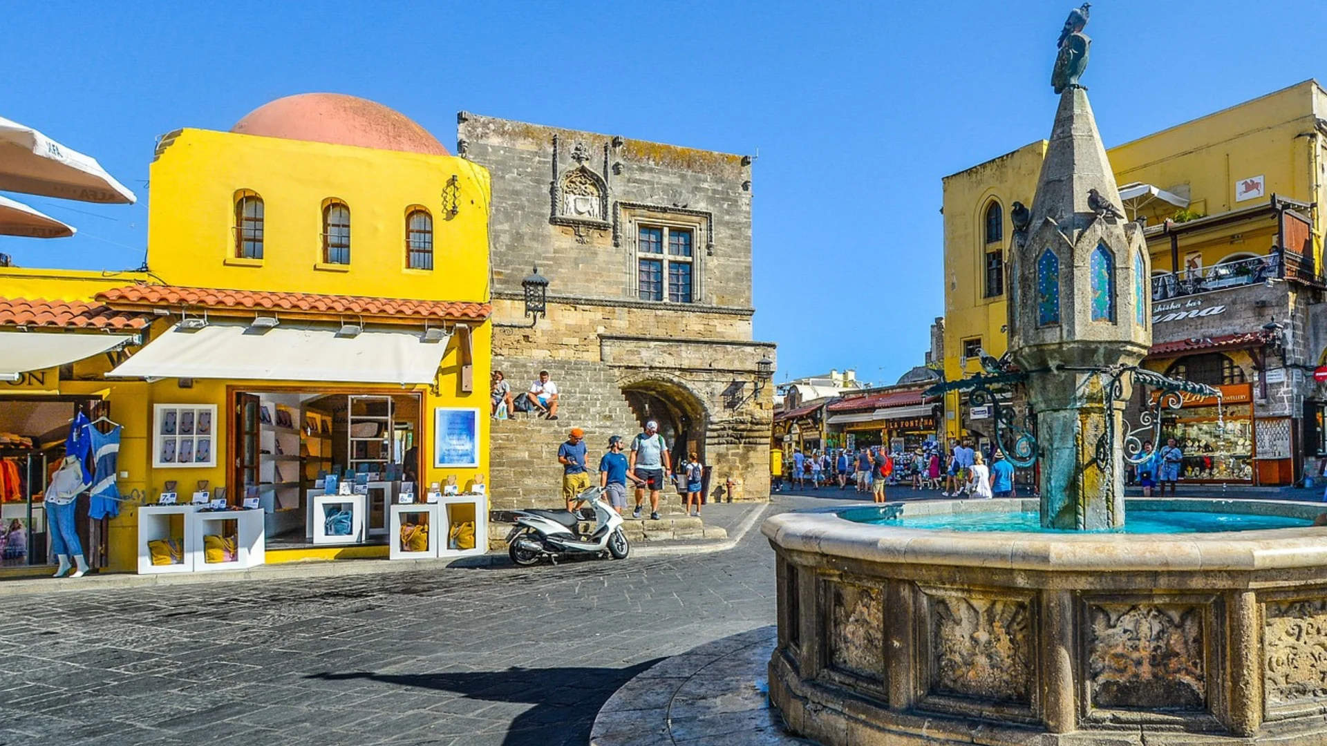 The old town in Rhodes is highly recommended