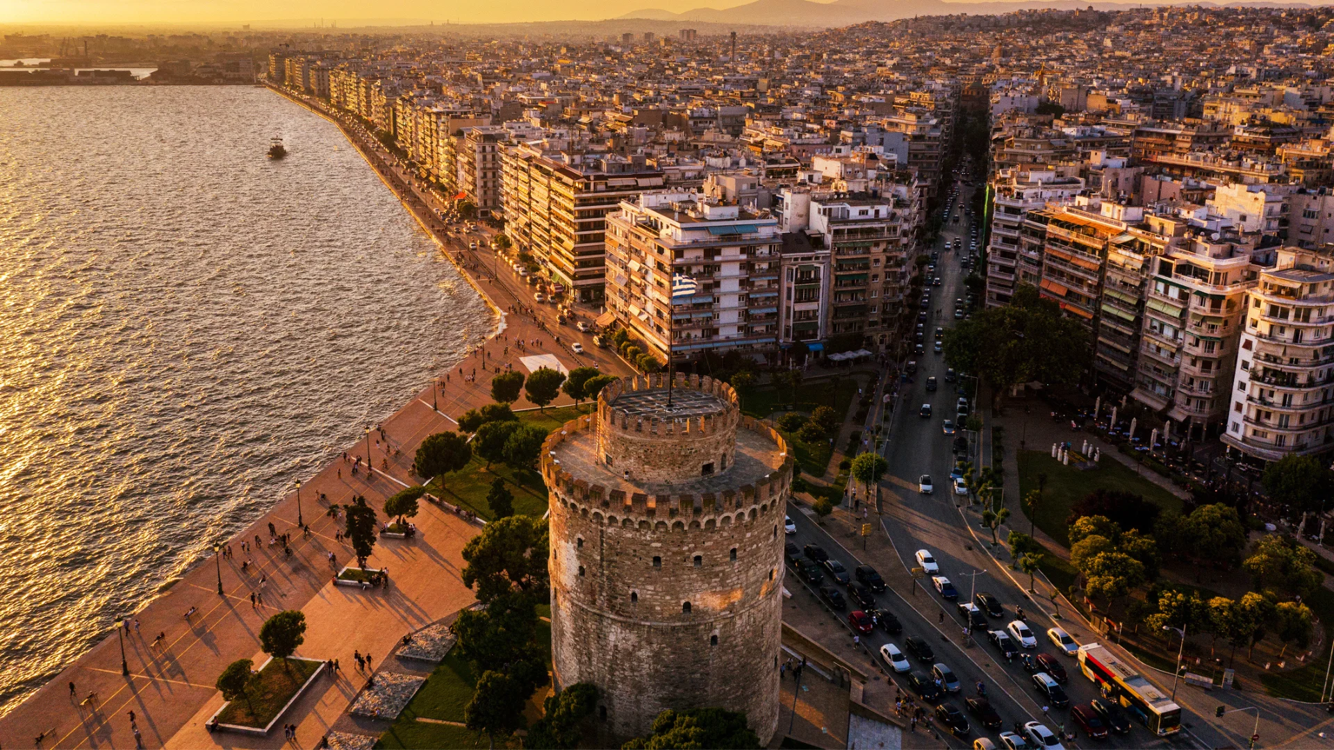 Thessaloniki at sunset