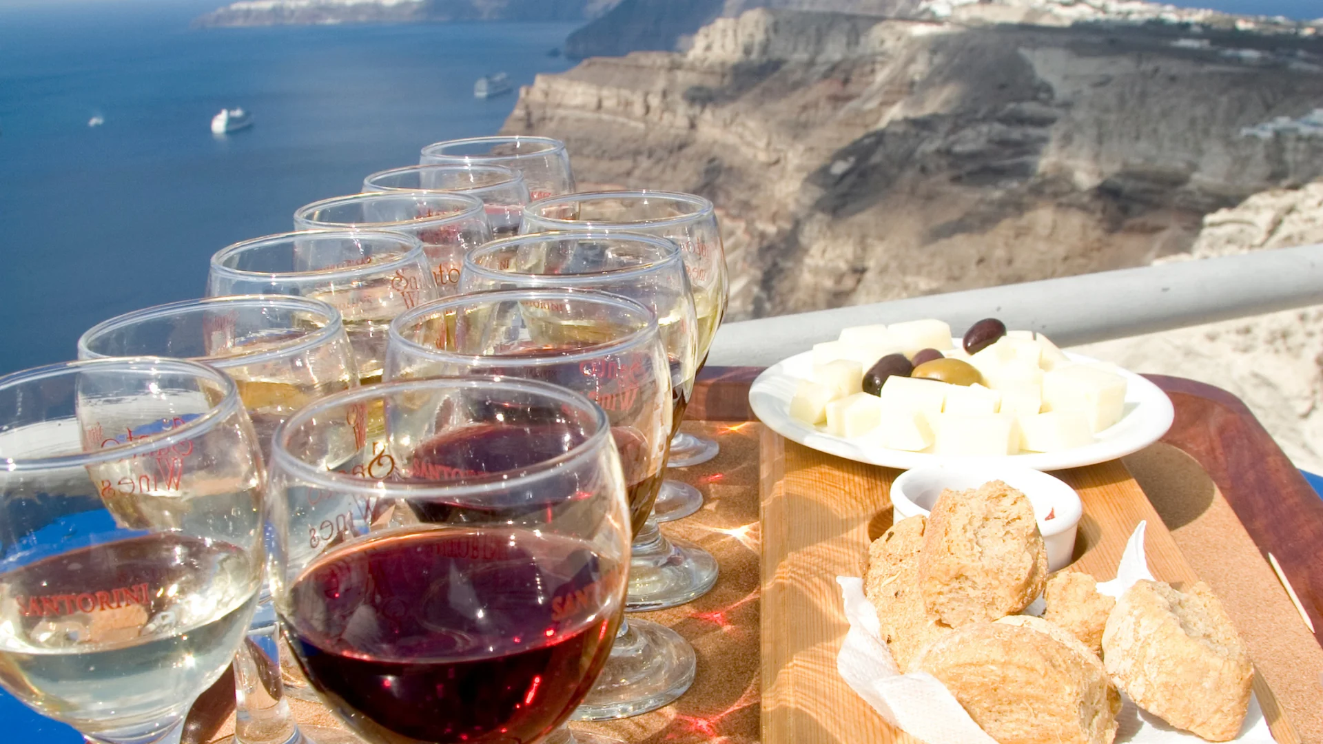 Wine taste in Santorini