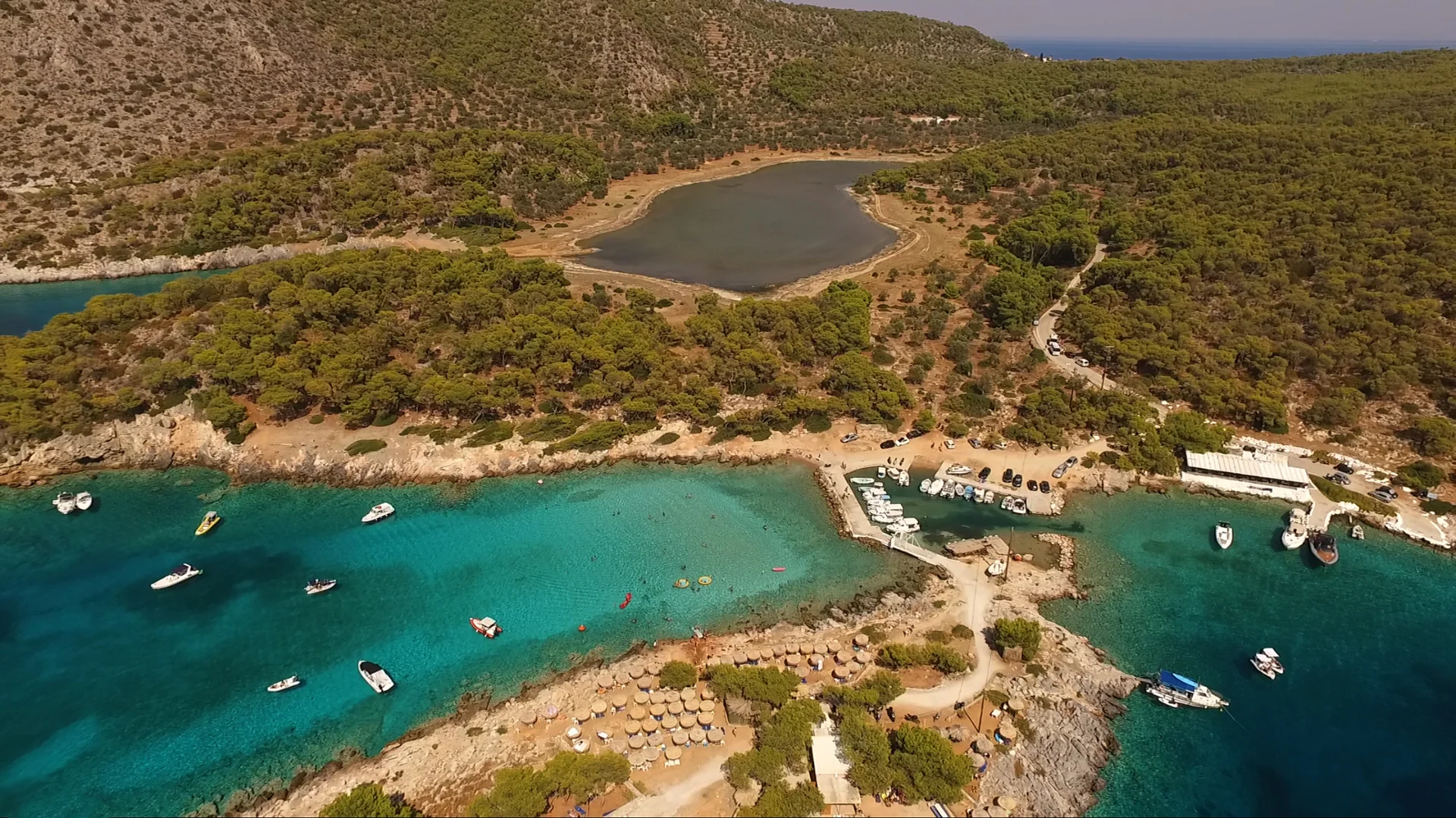 Beautiful beach in Agistri