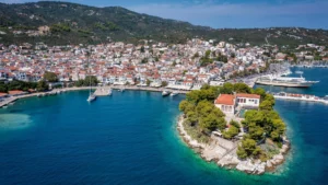 The town in Skiathos is amazing